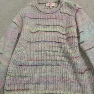 Knitty Women's Multicolor Crew Neck Sweater